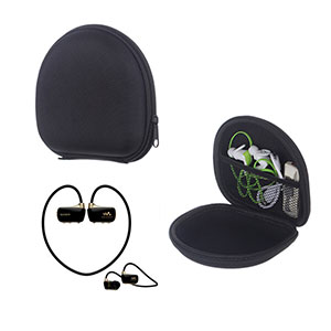 Head-mounted sports bluetooth earphone storage bag